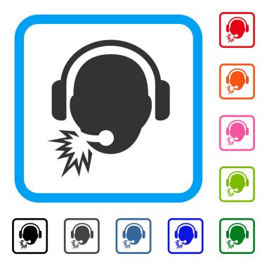 İşletmen iletisi simgesi çerçeveli