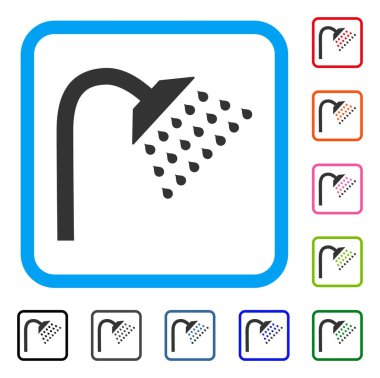 Duş simgesi çerçeveli