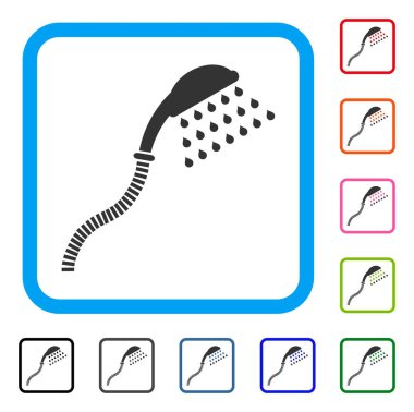 Duş simgesi çerçeveli