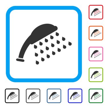 Duş simgesi çerçeveli