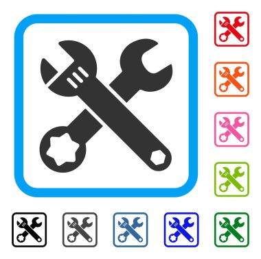 Simge anahtarı çerçeveli