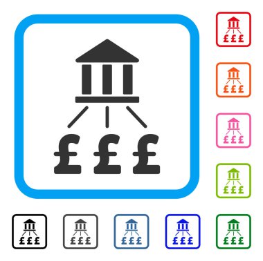 Banka Lirası ödemeleri simgesi çerçeveli