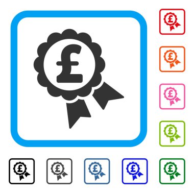 Seçme Lirası fiyat etiketi simgesi çerçeveli