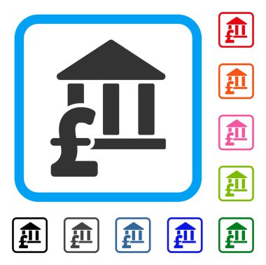 Kütüphane Pound ödeme simgesi çerçeveli