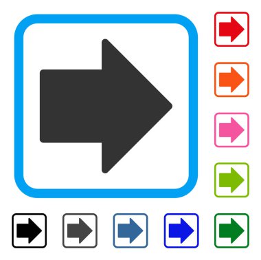 Ok sağ simgesi çerçeveli