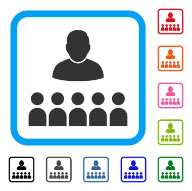 İşitsel öğrencilere simgesi çerçeveli