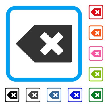 Geri tuşu simgesi çerçeveli