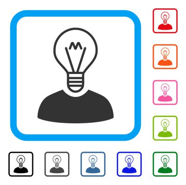 Ampul mucit simgesi çerçeveli