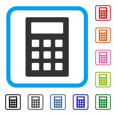 Hesap makinesi simge çerçeveli