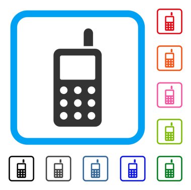 Cep telefonu simgesini çerçeveli