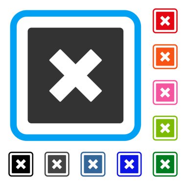 Kapat simgesini çerçeveli