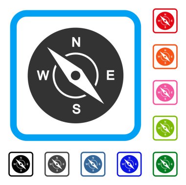 Pusula simgesini çerçeveli