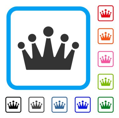 Taç simgesi çerçeveli