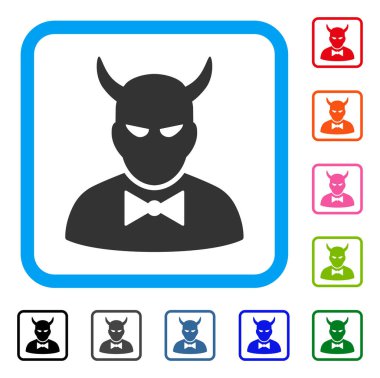 Şeytan simgesi çerçeveli