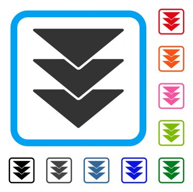 Yüklemeler yön simgesi çerçeveli