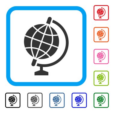 Küre simgesi çerçeveli