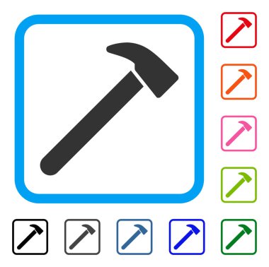 Çerçeveli simgesi çekiç