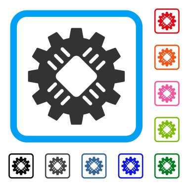 Donanım dişli simgesini çerçeveli