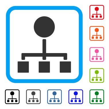 Hiyerarşi simgesi çerçeveli