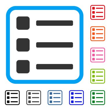 Öğe simgesi çerçeveli