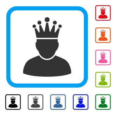 Kral simgesi çerçeveli