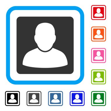 Adam Vcard simgesi çerçeveli