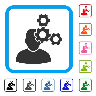 Mekanik uzman simgesi çerçeveli