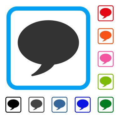 İleti balonu simgesini çerçeveli