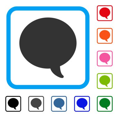 İleti balonu simgesini çerçeveli