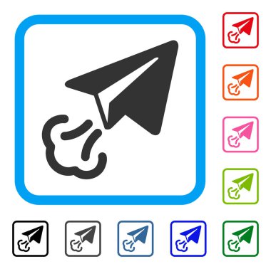 Kağıt Uçak Başlat simgesini çerçeveli