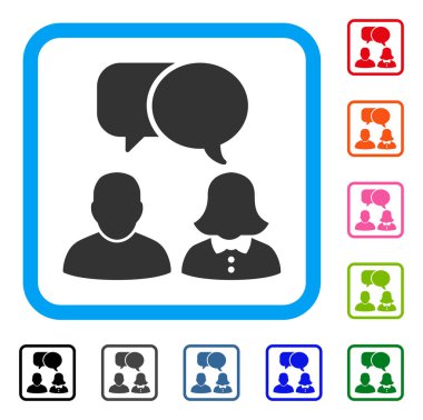 Çerçeveli simgesi sohbet