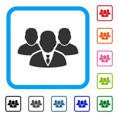 İnsanlar grup simgesi çerçeveli