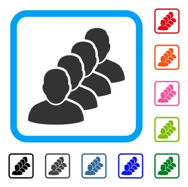 İnsanlar sıra simgesi çerçeveli