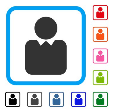 Kişi simgesi çerçeveli