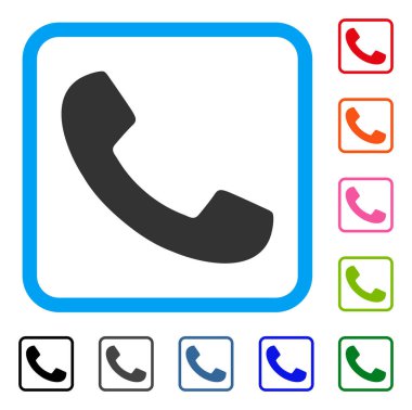 Telefon alıcı simge çerçeveli