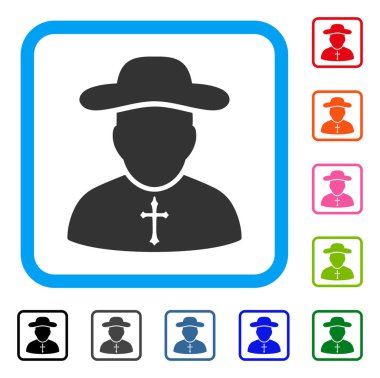 Rahip simgesi çerçeveli