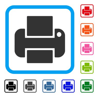 Yazıcı simgesi çerçeveli