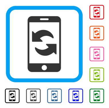 Smartphone çerçeveli kutsal kişilerin resmi Yenile