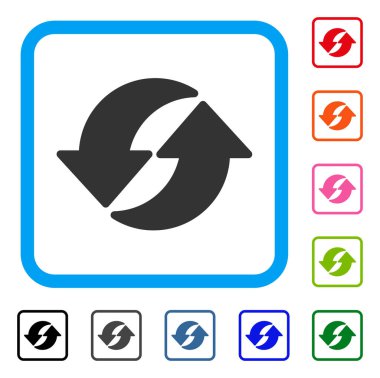 Yenileme simgesi çerçeveli