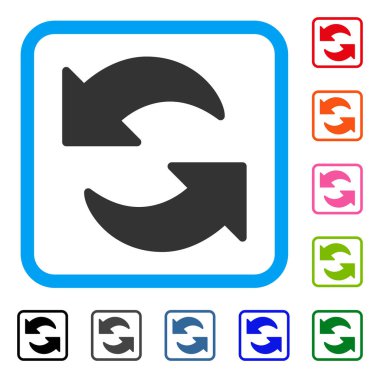 Yenileme simgesi çerçeveli