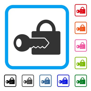 Kaydetme anahtar simgesi çerçeveli