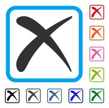 Çerçeveli simgesi reddetmek