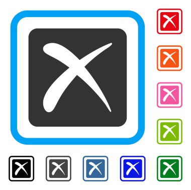 Çerçeveli simgesi reddetmek