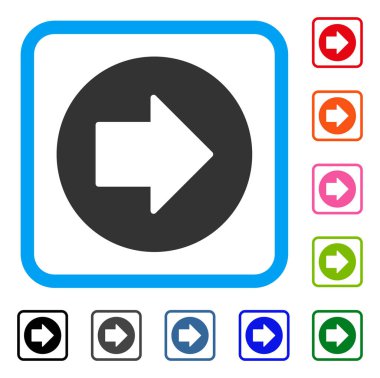 Sağ ok simgesi çerçeveli