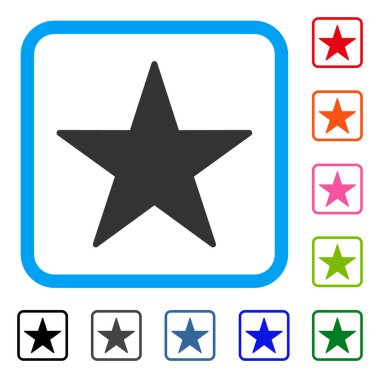 Yıldız simgesi çerçeveli