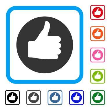 Başparmak yukarı çerçeveli simgesi