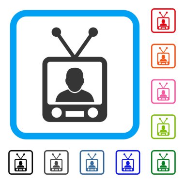 TV haber simge çerçeveli