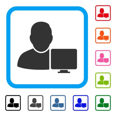 Kullanıcı bilgisayar simgesini çerçeveli