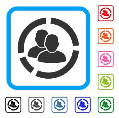 Kullanıcı diyagram simgesi çerçeveli