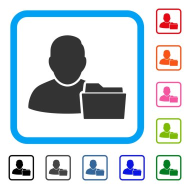 Kullanıcı belgeyi klasör simgesi çerçeveli